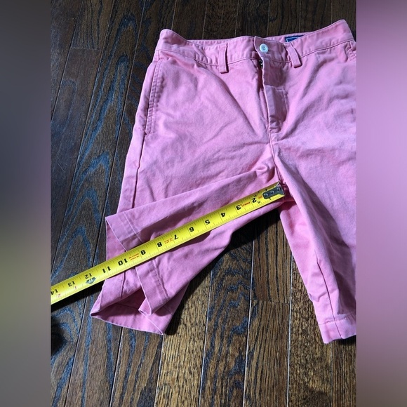 vineyard vines Boys 16 Salmon Pink Khaki Chino 9.5” inseam Shorts - VGUC! - Picture 7 of 10